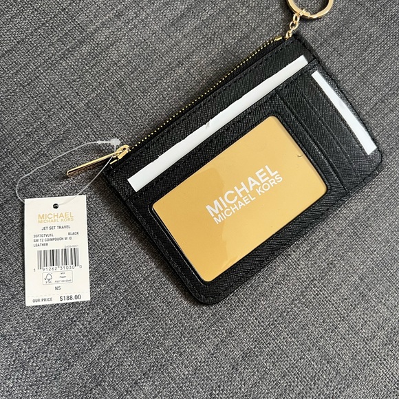 NWT MICHAEL KORS JET SET TRAVEL SMALL TOP ZIP COIN POUCH CARDHOLDER - Picture 10 of 12